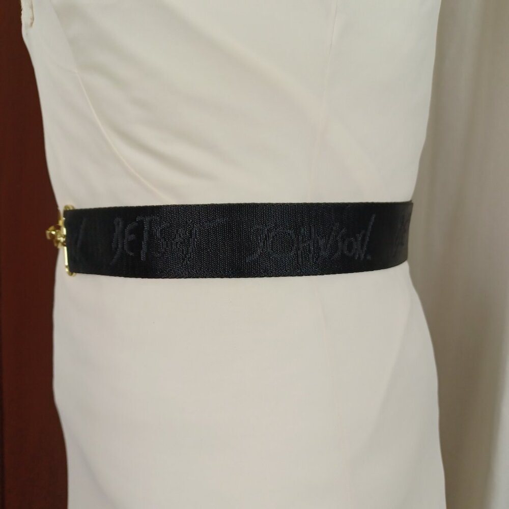 Vintage Betsey Johnson Purse Strap/Belt, Black Nylon Seatbelt Material, OSFM - Picture 3 of 6